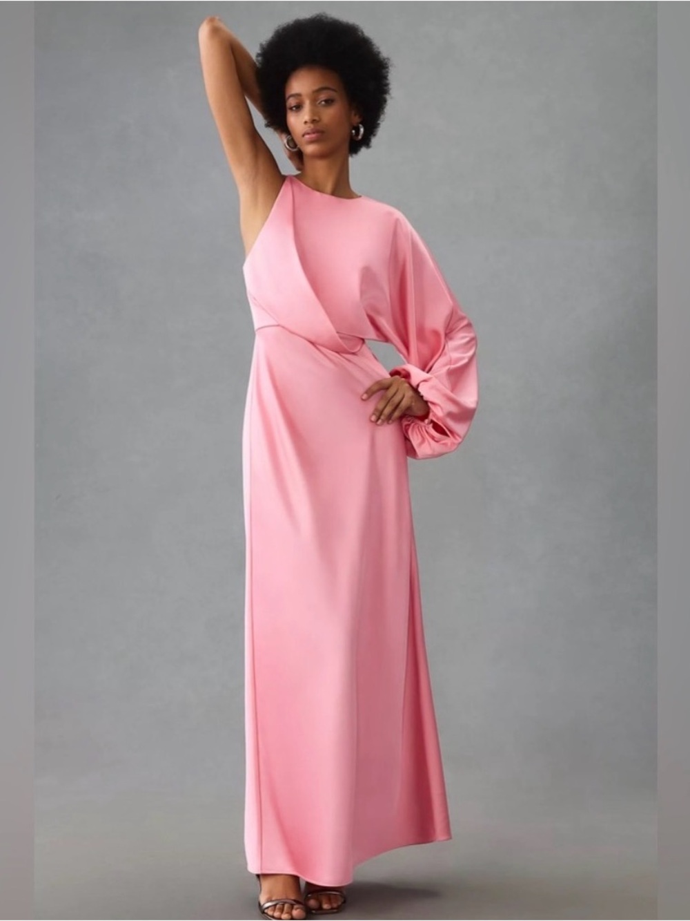 Significant Other Size 2 Pink One-Sleeve Column Dress